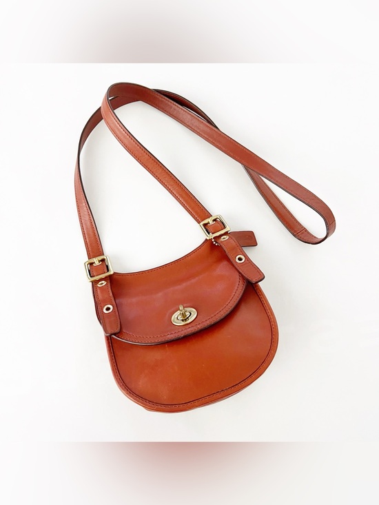 Coach Handbags - Coach Legacy Mini Saddle Bag in Vintage Brown